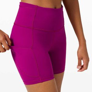 Lululemon Fast and Free Short 6" *Non-Reflective Deep Fuschia 4